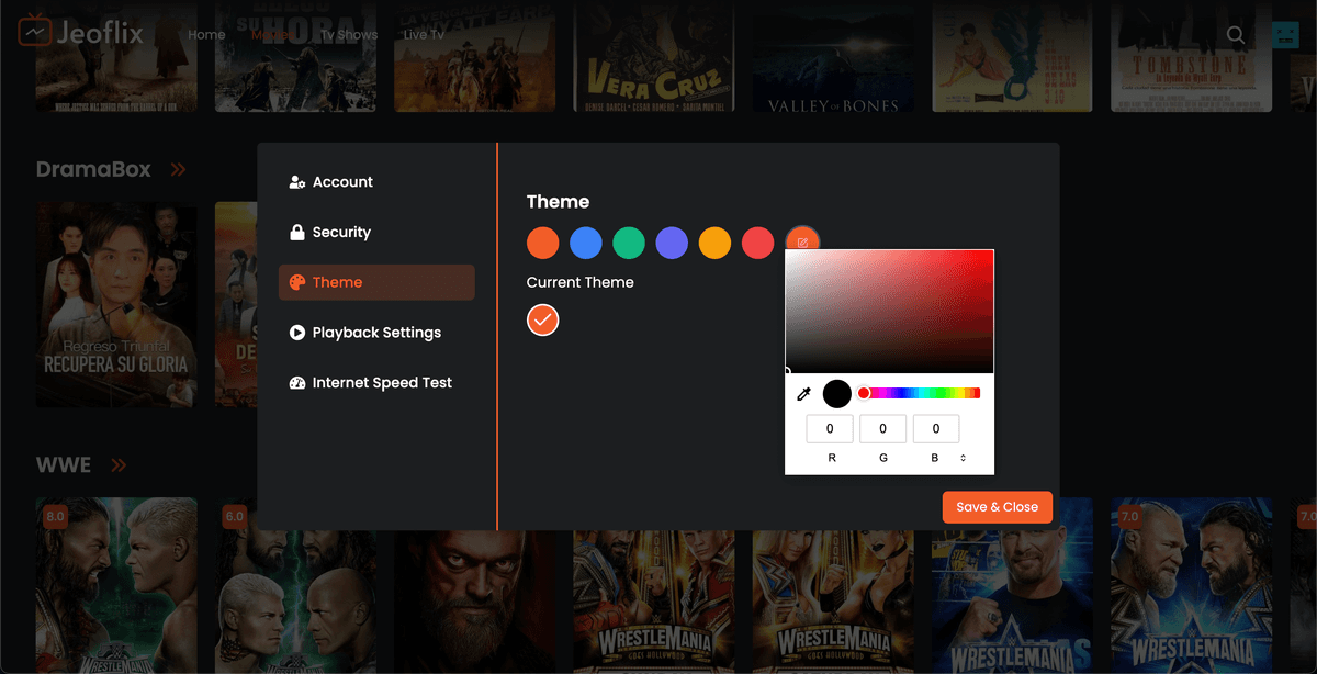 Multiple Color Themes