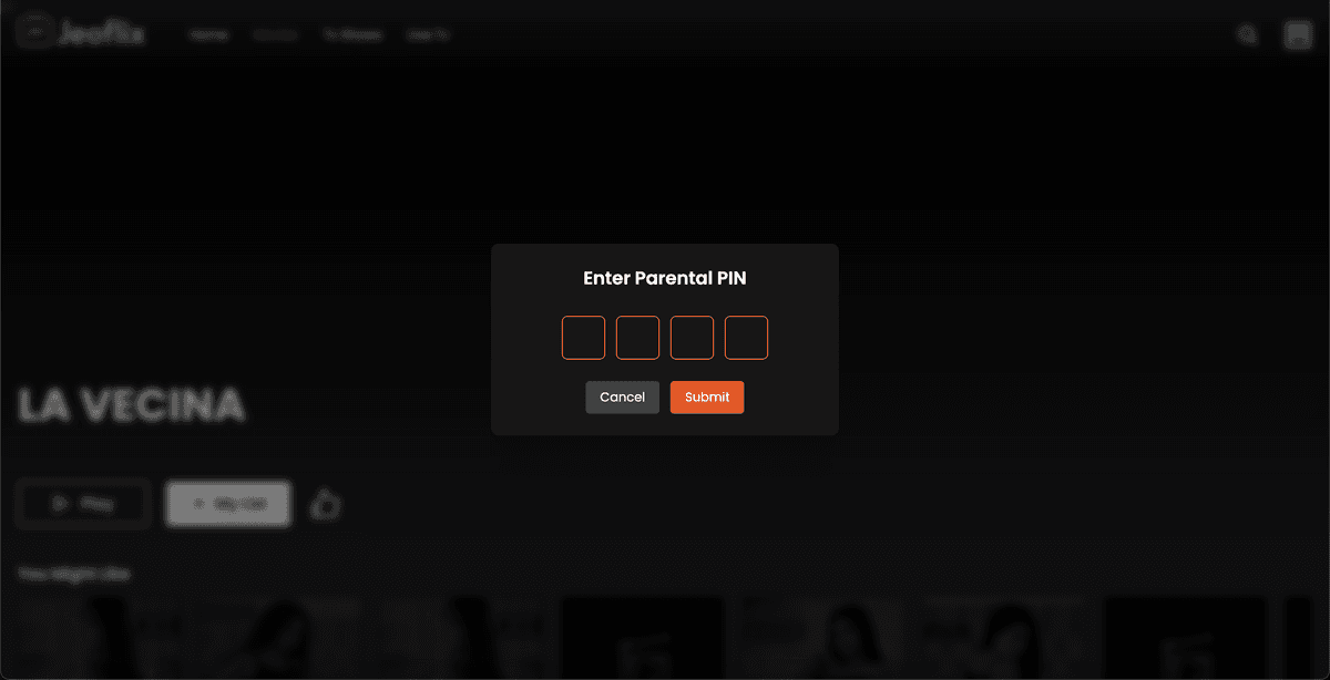 Parental PIN Protection